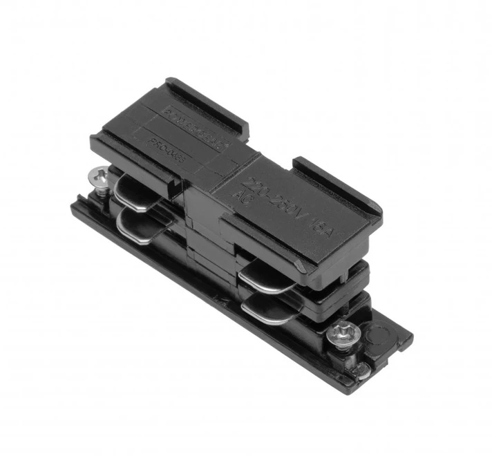GTV Elektrinė jungtis trifazėms X-RAIL šynoms, 68x21 mm, juoda