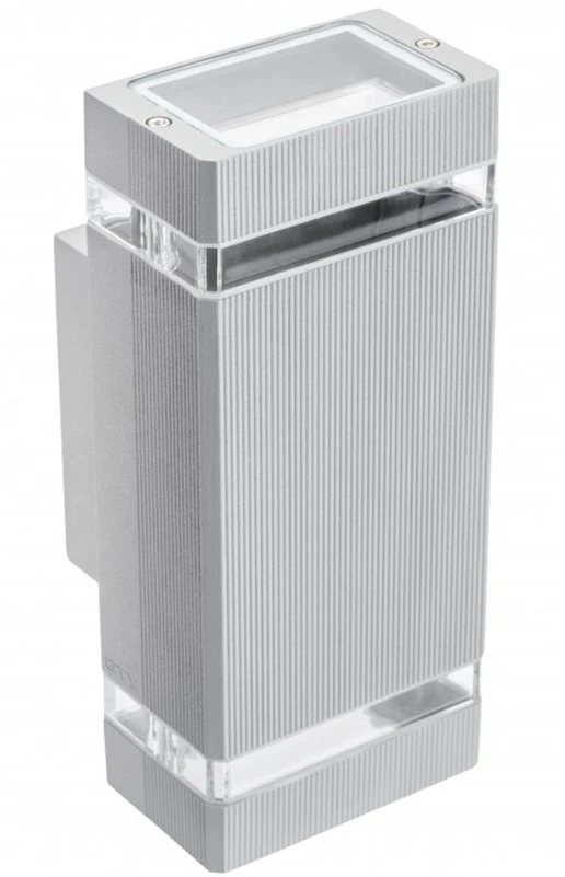 GTV Dviejų krypčių sieninis šviestuvas NESSA, GU10, MAX. 2x50W, IP54, AC220-240V, 50/60Hz, pil