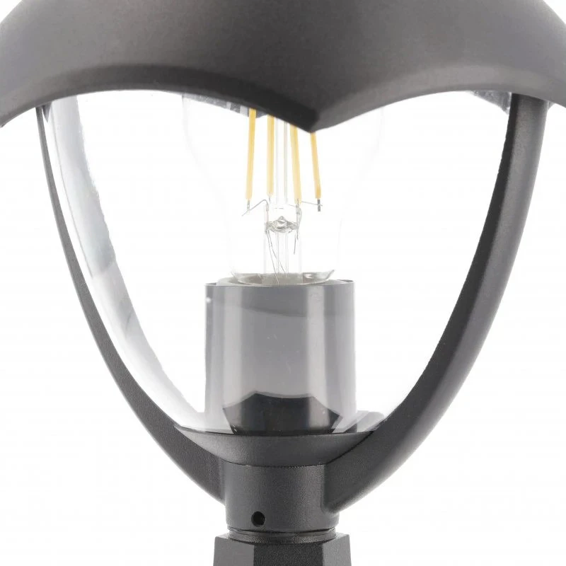GTV Sodo šviestuvas GRANDE-P, E27, MAX.60W, IP54, AC220-240V, 50-60Hz, stulpas, juodas