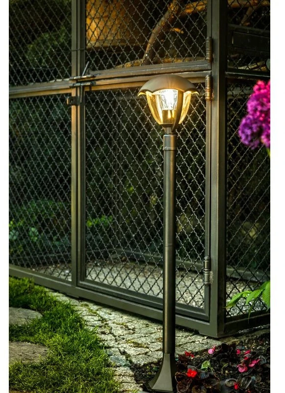 GTV Sodo šviestuvas GRANDE-P, E27, MAX.60W, IP54, AC220-240V, 50-60Hz, stulpas, juodas