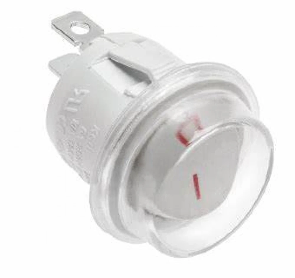 GTV Apvalus svirtinis jungiklis, Baltas, IP44, maks. 1300 W, maks. 230 V