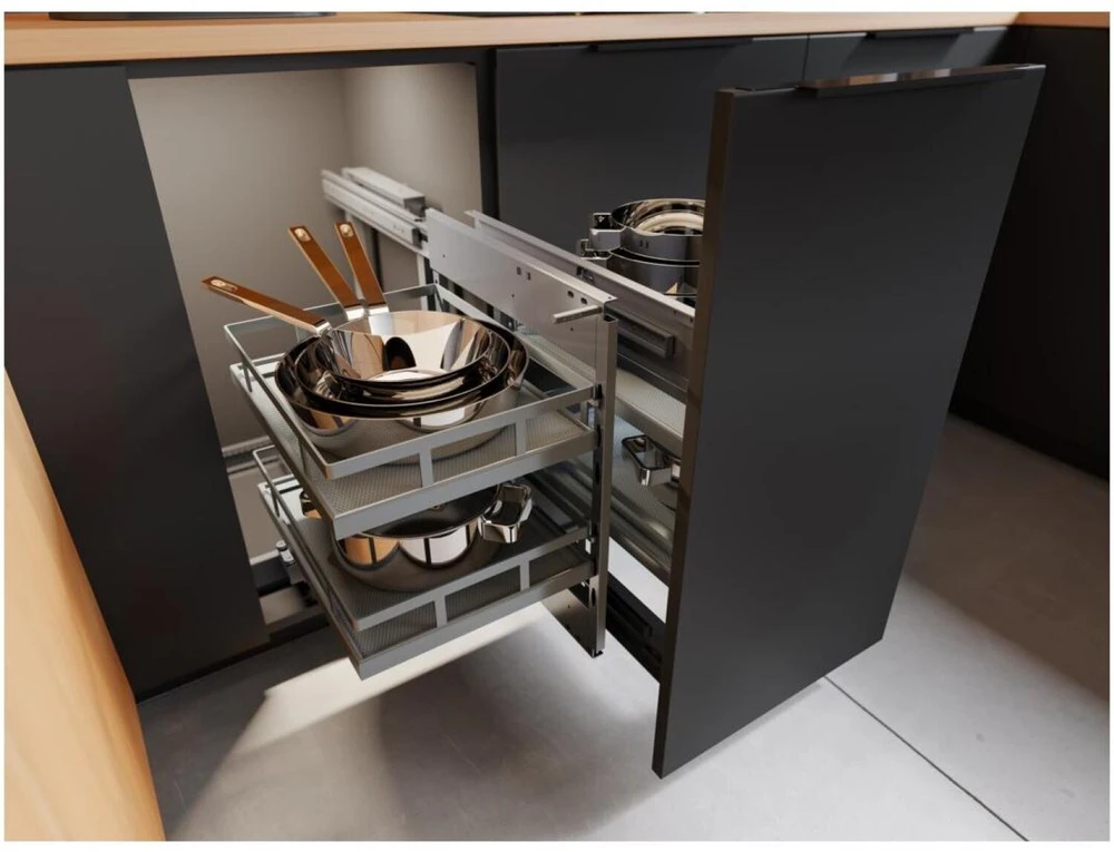 GTV MovixPro sliding corner for a cabinet 450 mm anthracite RAL 7024