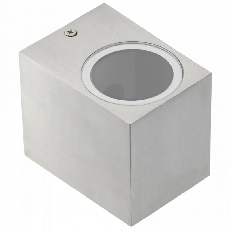 GTV Vienkryptis fasado šviestuvas, TIAGO KW, GU10, MAX.35W, IP54, AC220-240V, 50/60Hz, inox