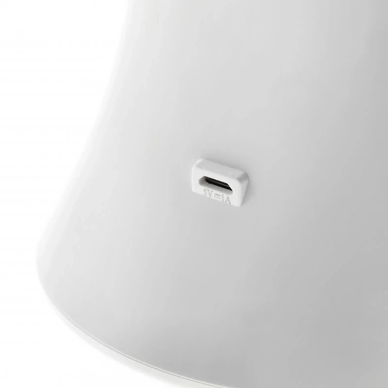 GTV Stalinė lempa FLOWER ,4W, 240lm.AC220-240V, 4000K, baterija 1800MAh, Ra>80, juoda/balta
