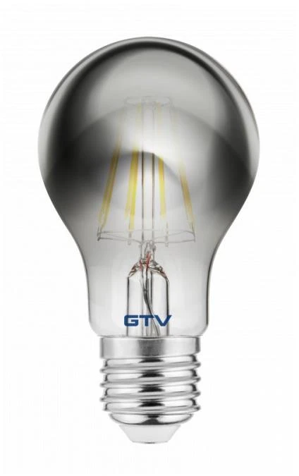 GTV LED ŠVIESOS šaltinis, pilkos spalvos, A-G, A60, 2700K, E27, 8,0W, AC220-240V, 360°, 720lm,