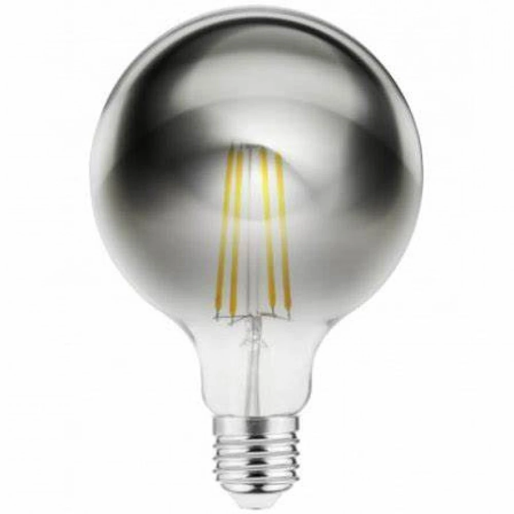 GTV LED ŠVIESOS šaltinis, pilkos spalvos, A-G, G95, 2700K, E27, 8,0W, AC220-240V, 360°, 720lm,