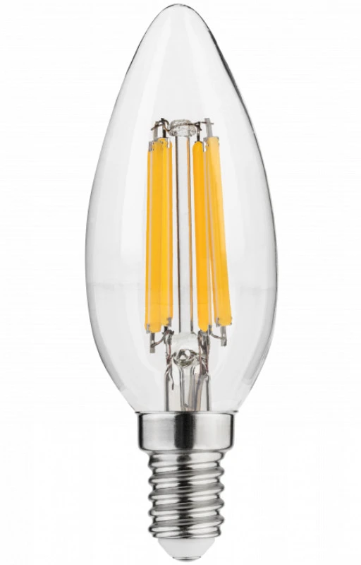 GTV LED ŠVIESOS šaltinis, FILAMENTAS, A-G, C35, 4000K, E14, 5,8W, AC220-240V, 360°, 640lm, 50m