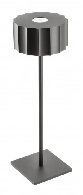 GTV LED table lamp AZELIA , 2,5W, 200lm, DC 5V, 1A,4000 K, battery 4000 mAh, dimmable,juodas