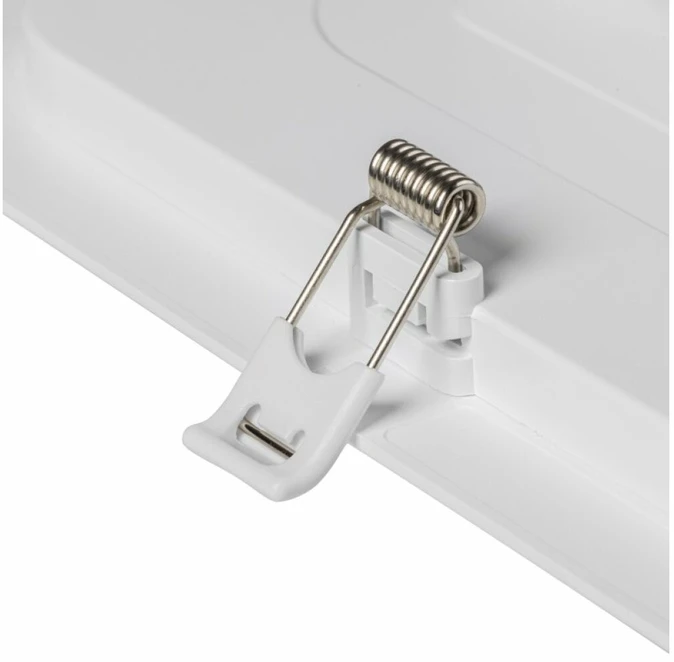 GTV MAXIS downlight, LED, 24W, 1950lm, CCT, AC220-240V, IP44, recessed, square, baltas