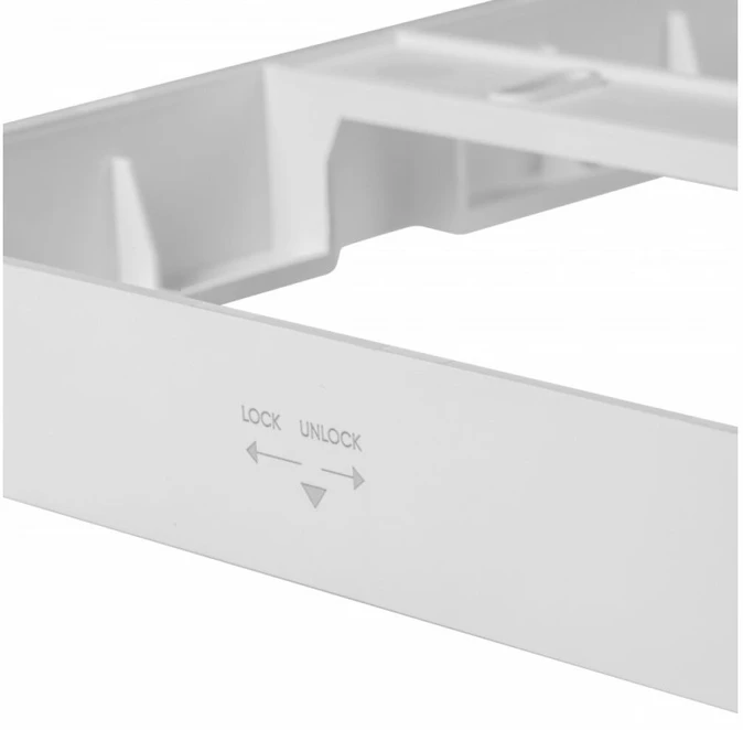 GTV MAXIS downlight, LED, 24W, 1950lm, CCT, AC220-240V, IP44, recessed, square, baltas