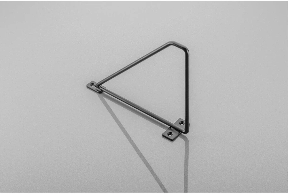 GTV Shelf support BAR, 21x17 cm, juodas mat