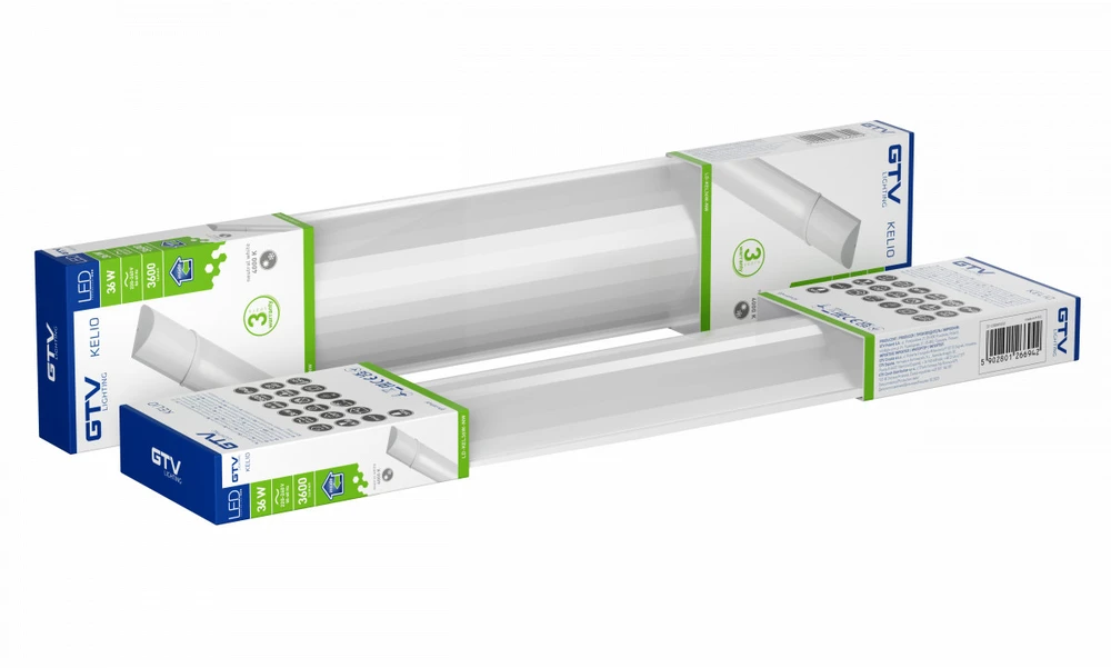GTV LED linijinis šviestuvas KELIO, 45W, 4500lm, AC220-240V, 50/60 Hz, PF>0,9, RA>80, IP40, 40