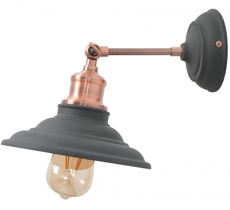 GTV Sieninis šviestuvas LORET,7727,AC220-240V,50/60Hz,1*E27, maks.40W, IP20, skersmuo 20 cm, v