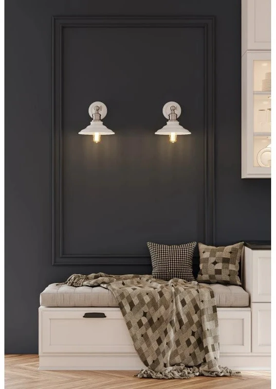 GTV Sieninis šviestuvas LORET+ su jungikliu, 8229, AC220-240V, 50/60Hz, 1*E27, maks.40W, skers