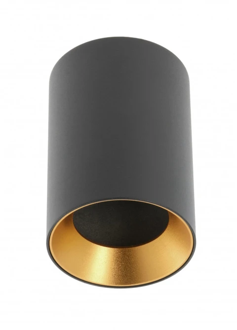 Lubinis šviestuvas GTV Ceiling fixture AERO II, IP20, round, juodas
