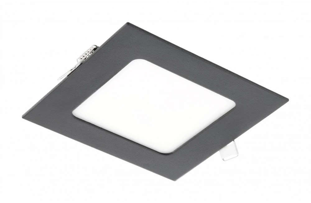 GTV LED MATIS PLUS, žemyn šviestuvas, 7W, juodas, 4000K, 560lm, AC220-240V, įleidžiama, IP20,