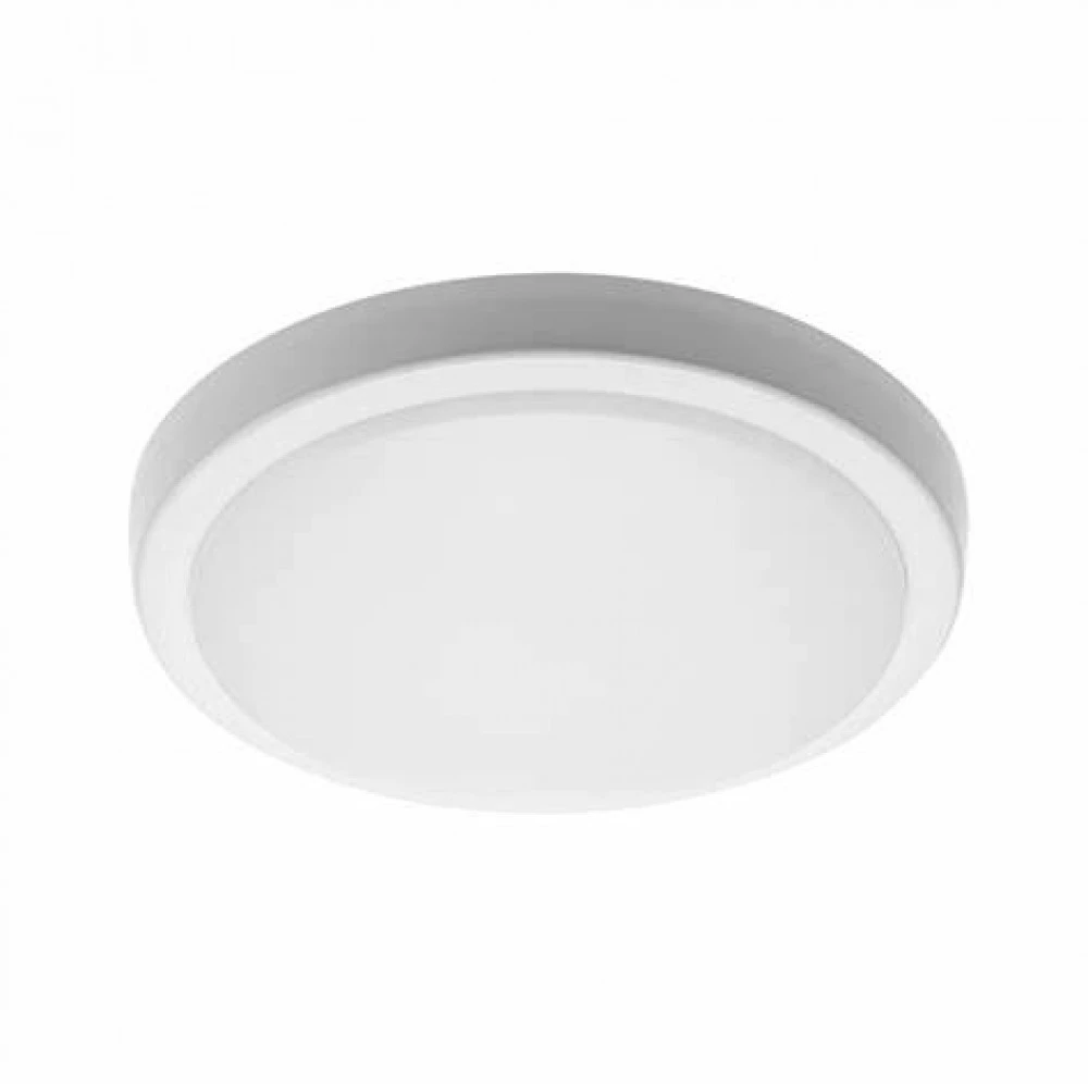 Sieninis šviestuvas GTV 18W LED plafonas MOON, baltas, 4000K, IP54