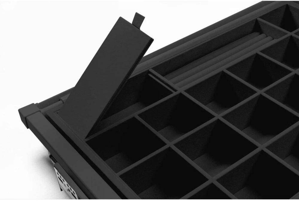 GTV ELITE pull out jewellery tray, 660-718, soft-close, juodas