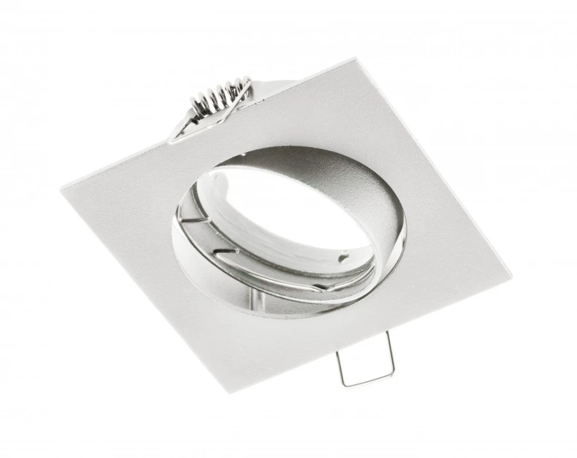 Lubinis šviestuvas GTV PORTO-K ceiling spotlight, IP20, square, baltas, angle adjustable, TYPE DT10