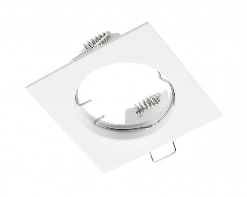 GTV PORTO ceiling spotlight, IP20, square, baltas, TYPE DS10