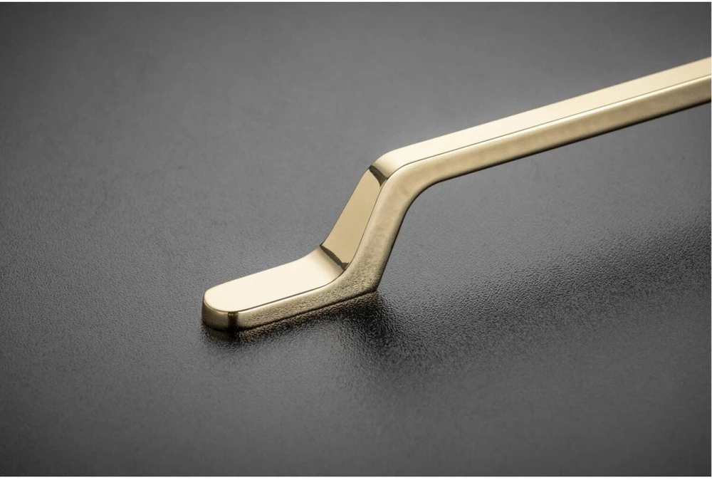 GTV Zamak handle FLAVIO C=96 mm auksinis brass