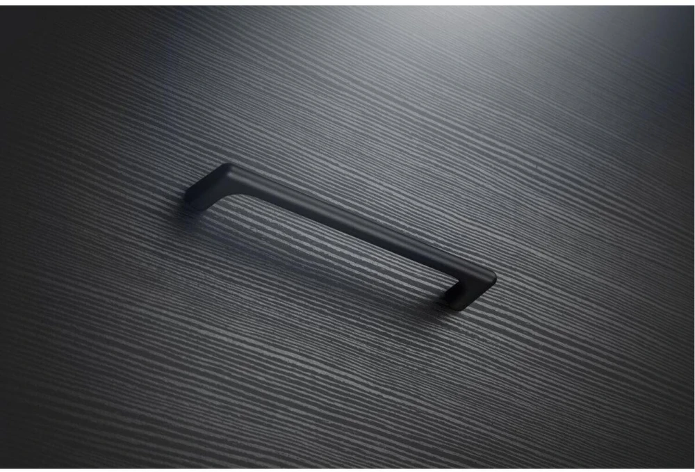 GTV OCTAVIO zamak handle, C=128 mm, juodas matt