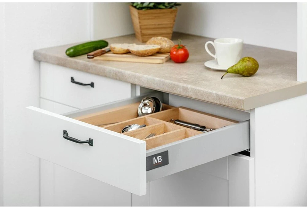GTV Adjustable (beech) insert for 600-1000mm cabinets with AXIS/MB drawer L=450
