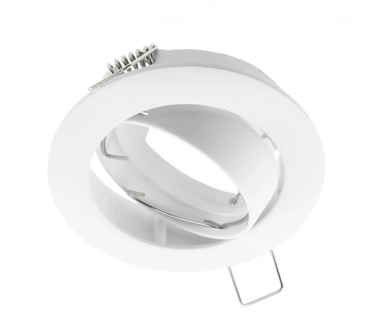 Lubinis šviestuvas GTV PORTO-K ceiling spotlight, IP20, round, baltas, angle-adjustable, TYPE 5515