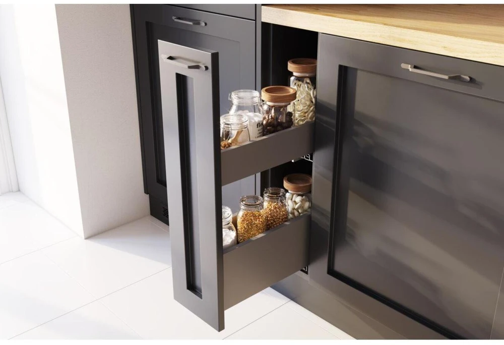 GTV Drawer system AXISPRO 350mm anthracite - low H84