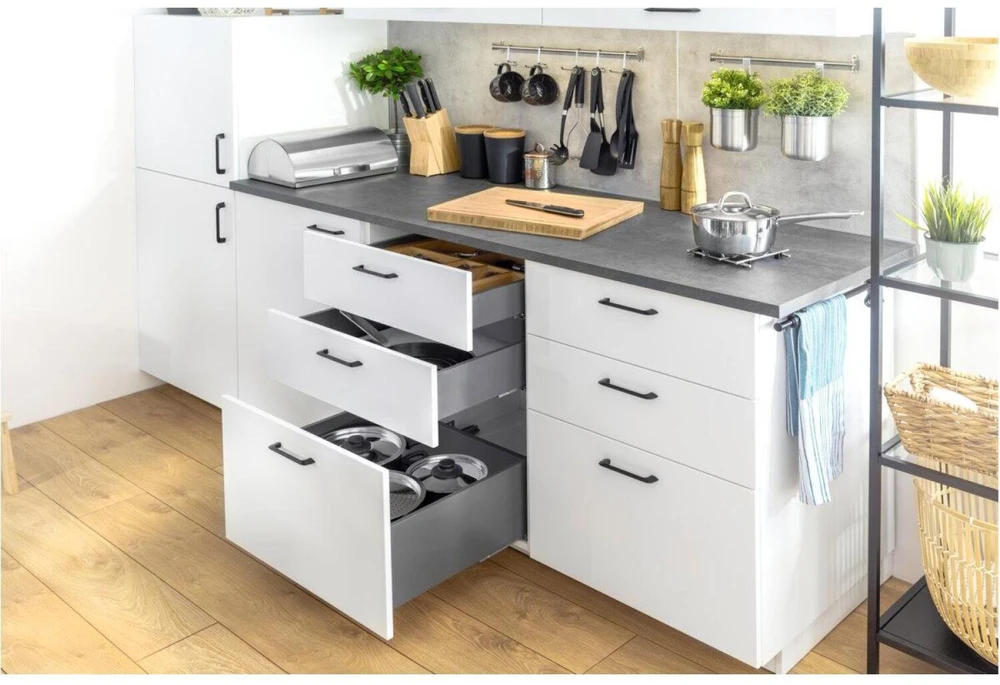 GTV Drawer system AXISPRO 400mm anthracite - low H84