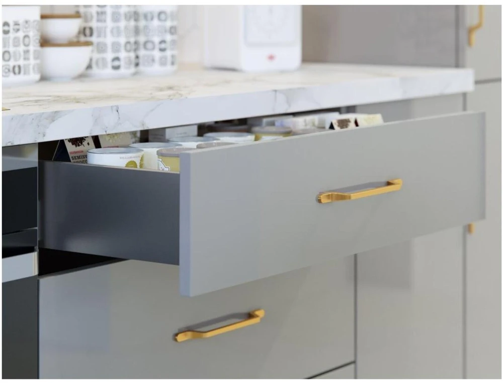 GTV Drawer system AXISPRO 400mm anthracite - low H84