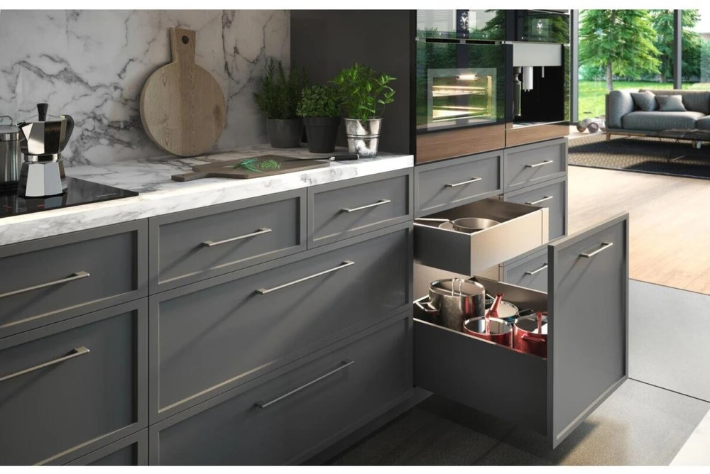 GTV Drawer system AXISPRO 400mm anthracite - Very high H199