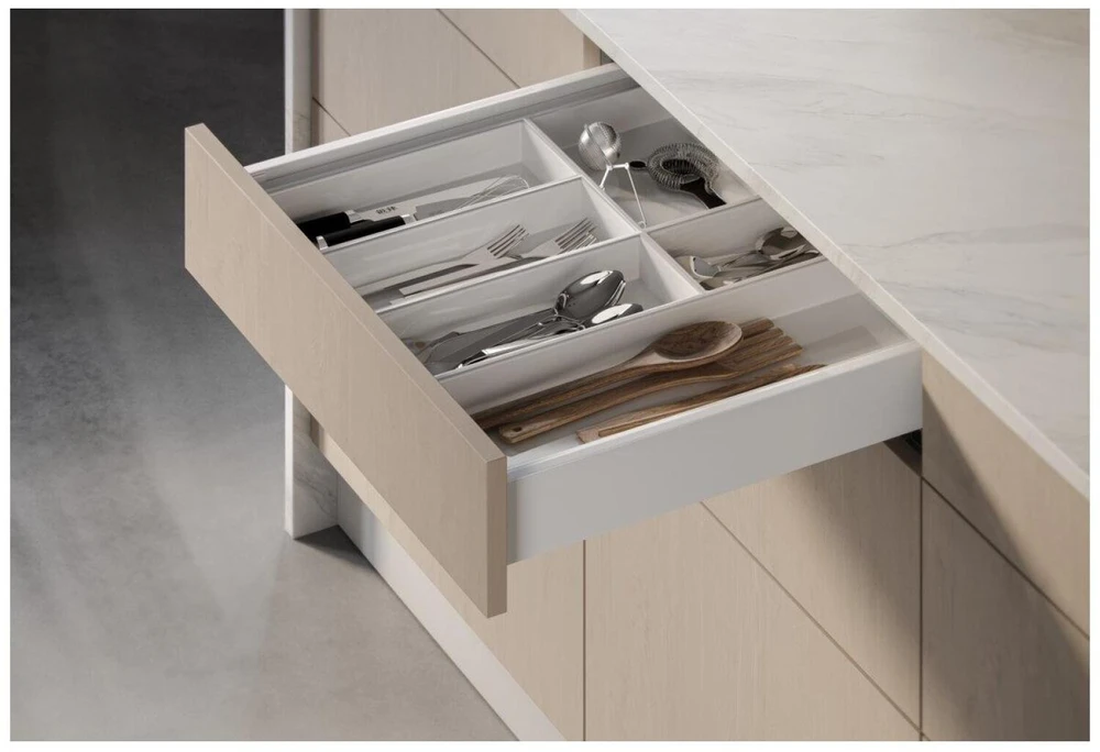 GTV AXISPRO push drawer to open 350mm baltas - low H84