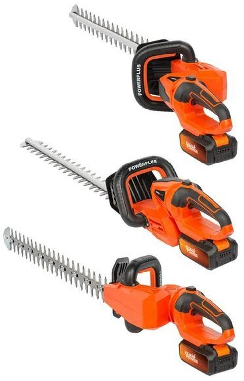 POWERPLUS Dvigubo galingumo aukščio dydis Powdpg7536 - 40 V akumuliatorius, be akumuliatoriaus ir įkroviklio, 670 mm ašmenys, 22 mm nuokrypis