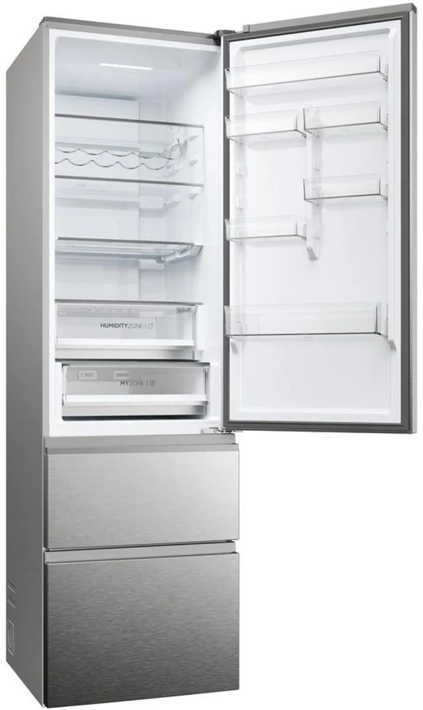 Šaldytuvas Haier 3D 60 Serie 5 HTW5620DNMG Freestanding 414 L D Sidabrinis