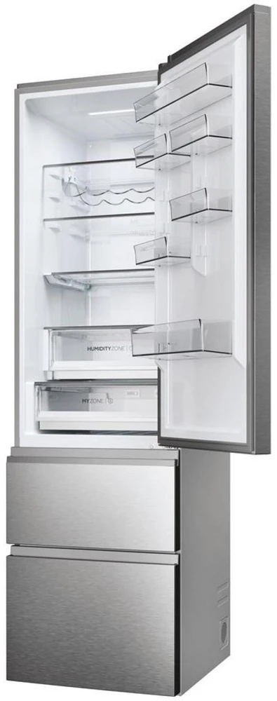 Šaldytuvas Haier 3D 60 Serie 5 HTW5620DNMG Freestanding 414 L D Sidabrinis