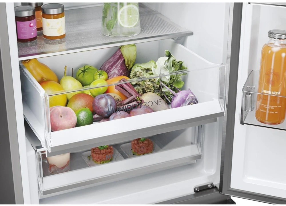 Šaldytuvas Haier 3D 60 Serie 5 HTW5620DNMG Freestanding 414 L D Sidabrinis