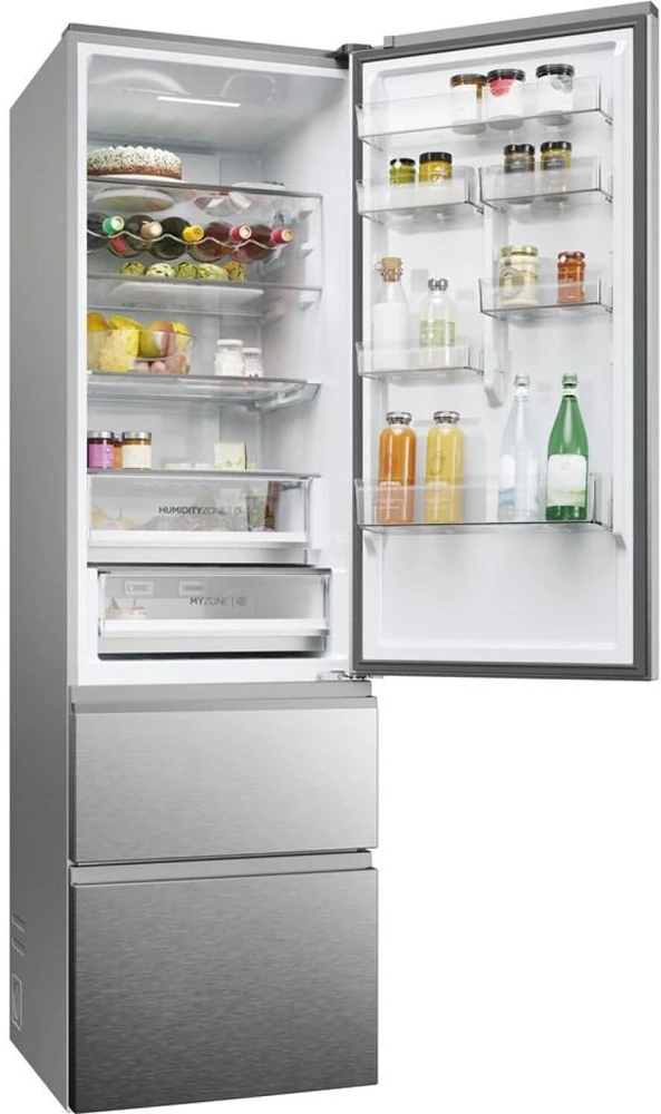 Šaldytuvas Haier 3D 60 Serie 5 HTW5620DNMG Freestanding 414 L D Sidabrinis