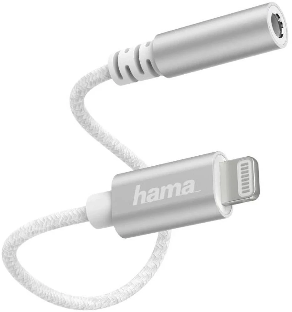 Hama ADAPTER AUDIO, LIGHTNING - 3,5mm JACK WTYK, Baltas