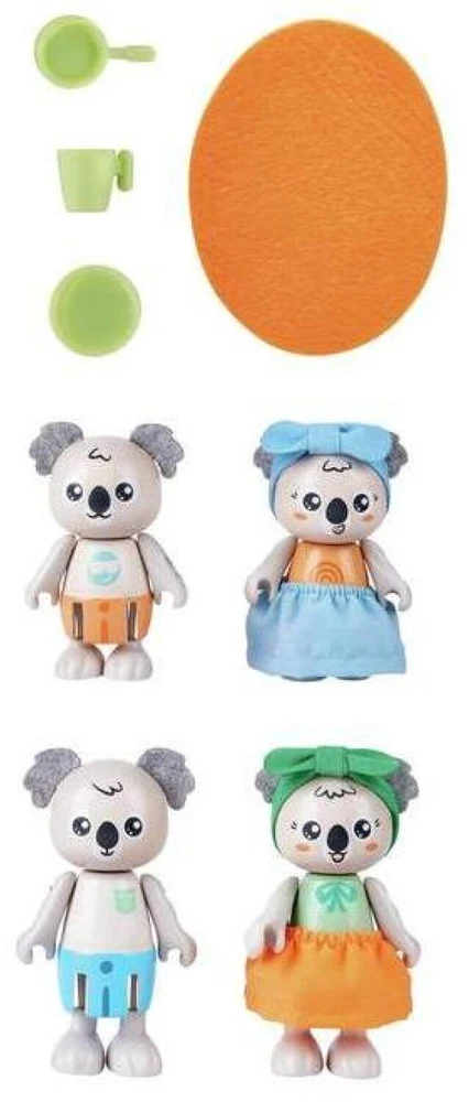 Figūrėlė Hape koalų šeimos žaislinė figūrėlė