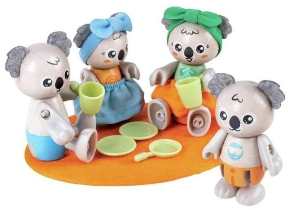 Figūrėlė Hape koalų šeimos žaislinė figūrėlė