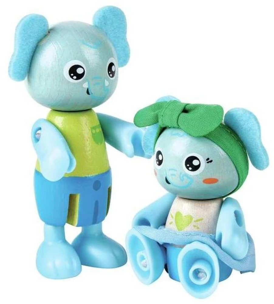 Figūrėlė Hape Hape dramblių šeimos žaislinė figūrėlė