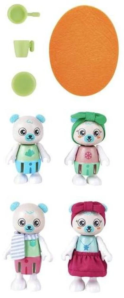 Figūrėlė Hape Hape žaislinė figūrėlė baltųjų lokių šeimai