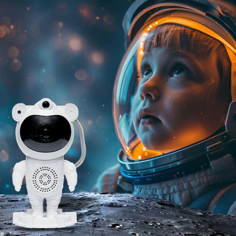 Žvaigždžių projektorius astronautas su garsiakalbiu Hawk HW-STAR01