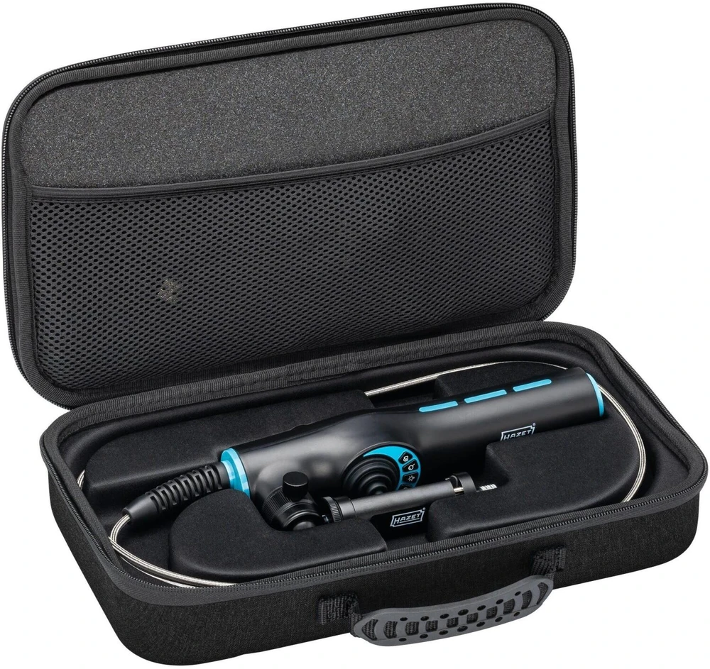 Hazet HD videoendoskopas 4812-24/4AF, Ø 3,9mm, 1m, IP67, 360° pasukama zondė, 4 dalių, inspekcijos kamera
