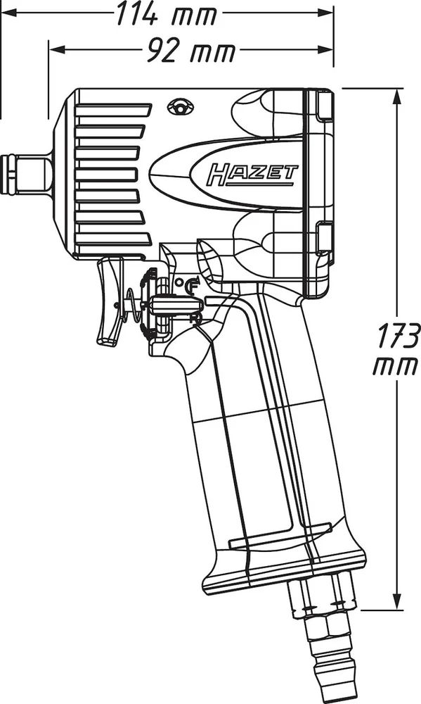 Hazet Hazet 9012M - juodas - release torque 1 -100 Nm