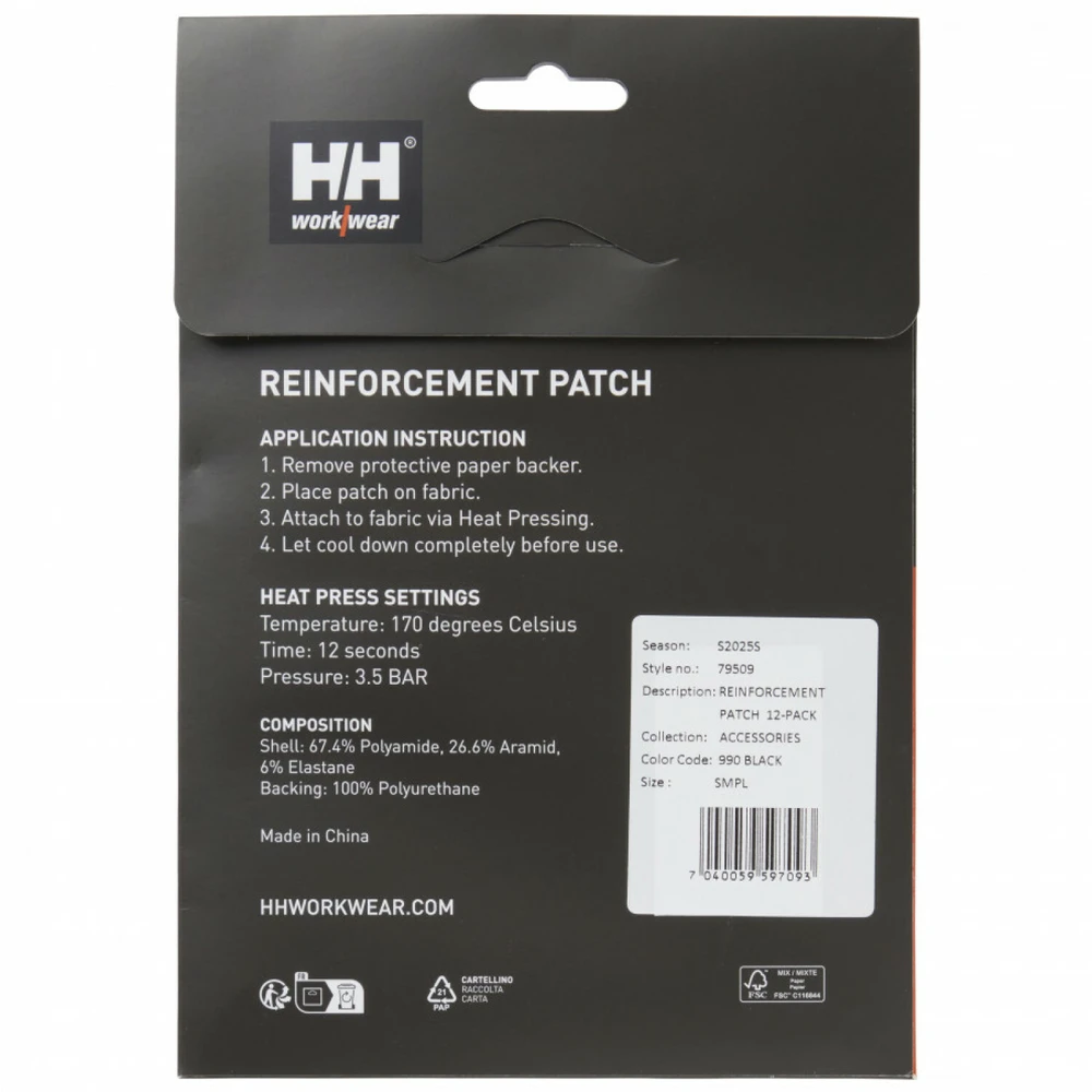 Modern Bhp Helly Hansen sutvirtinimo striukės, 2 vnt., juodos