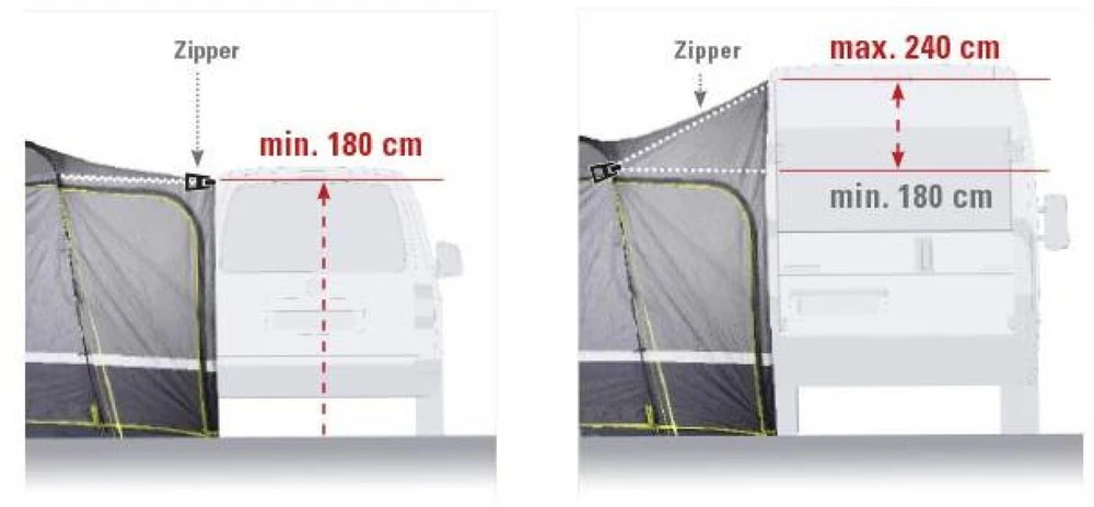 High Peak Tramp 2.0 - Kempingas - Kietas rėmas - Grupinė palapinė - Pilkas