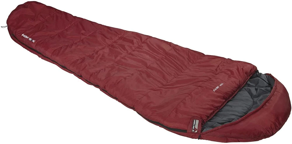 Miegmaišis High Peak TR 300 230x85x55 cm Bordo Pilkos Spalvos 23066