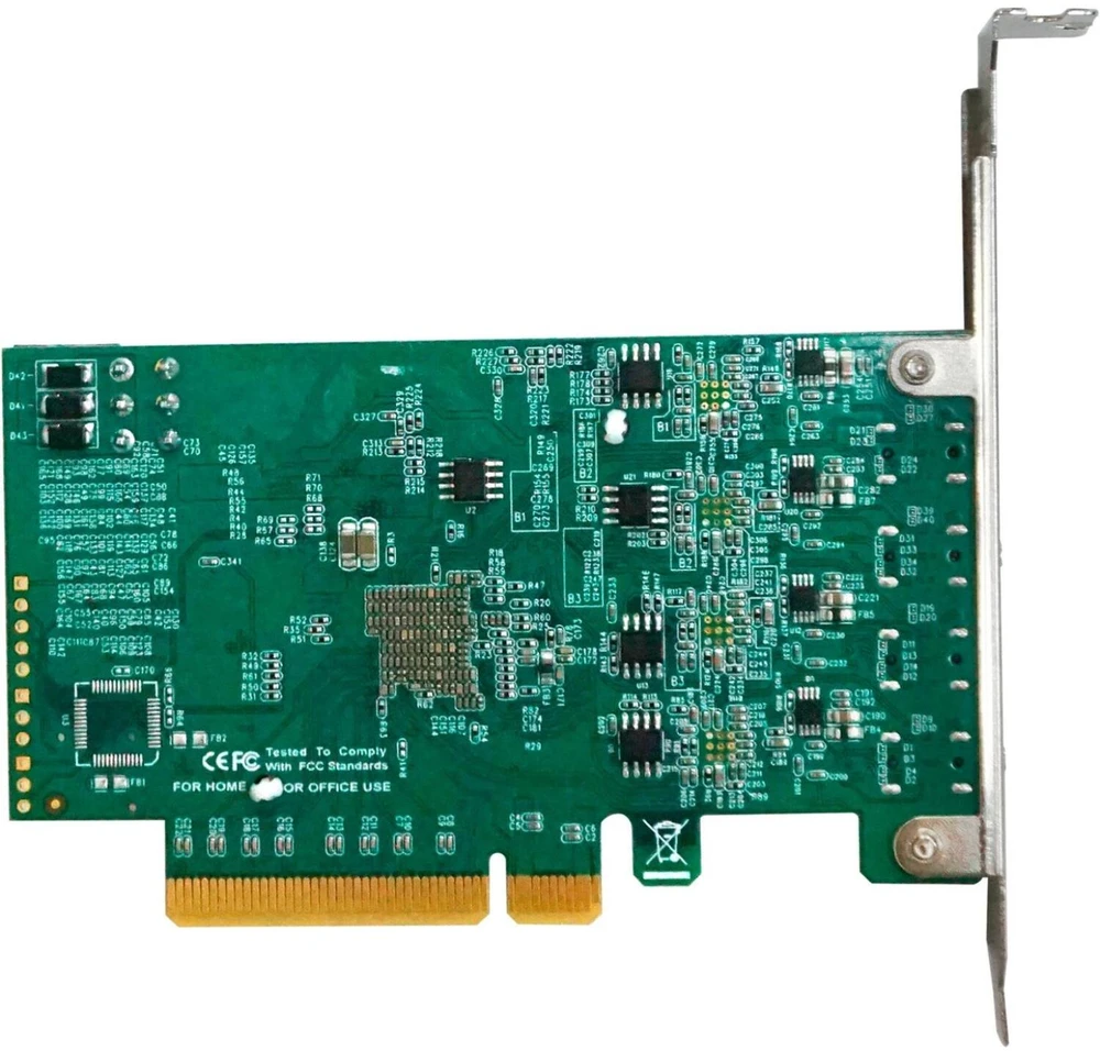 Highpoint RocketU 1244C RU1244C, USB valdiklis, PCIe 3.0 x8, 4x USB 3.2 Gen 2 10Gbit/s, ASM3142, 7.5W